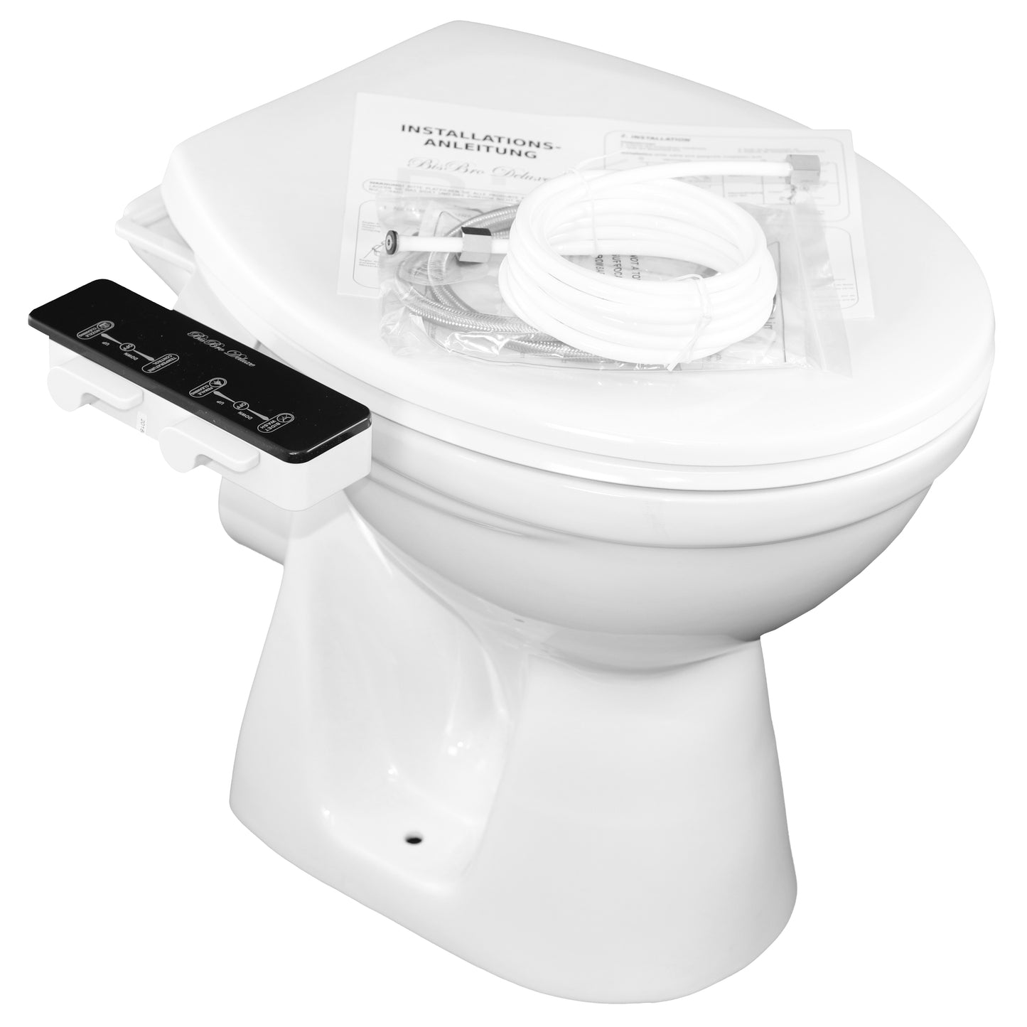 BisBro Deluxe Slim Bidet 2082 - Dusch-WC Ultraflach mit Warmwasser